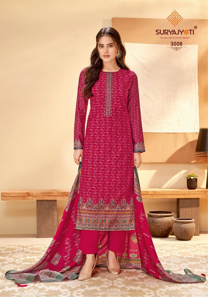 Suryajyoti Pushpa Vol 3 Modal Wholesale Salwar Suit Catalog — Wholesale Salwar Suits, MPA wholesale from Surat - Gallery Image 2